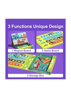 MiDeer Make up Magnet Puzzle Dress Up Traffic Geometric Face Change Games Magnetic Sticker Game Set  - Image 4