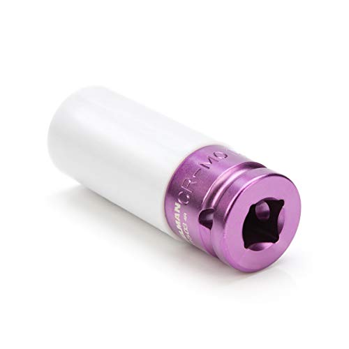 Steelman 13/16-inch Sleeved Socket, Wheel and Lug Nut Protector Polyethylene Sleeve and Insert, Non-Marring, Long, 6-Point, 1/2-inch Drive - Image 3