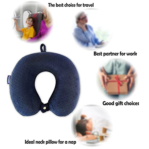 Gosider Memory Foam Travel Pillow, Comfortable Travel Neck Pillow U Shape, Support Neck and Head to Relieve Fatigue, Portable Neck Pillow Suitable for Planes, Trains, Self-Driving Cars - Image 5