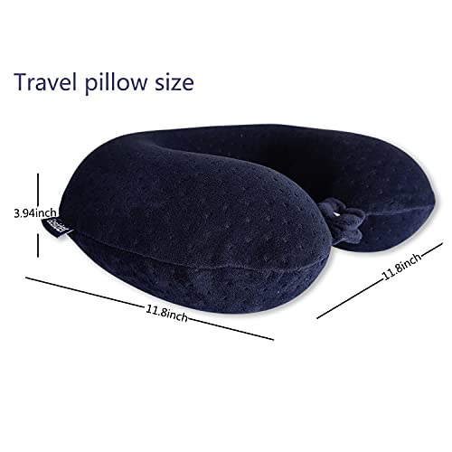 Gosider Memory Foam Travel Pillow, Comfortable Travel Neck Pillow U Shape, Support Neck and Head to Relieve Fatigue, Portable Neck Pillow Suitable for Planes, Trains, Self-Driving Cars - Image 3