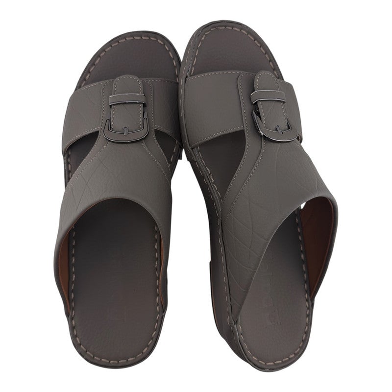 AET A E T Handmade Arabic Sandals For Men | Outdoor Mens Slippers | Genuine PU Leather With Buckle - Image 2