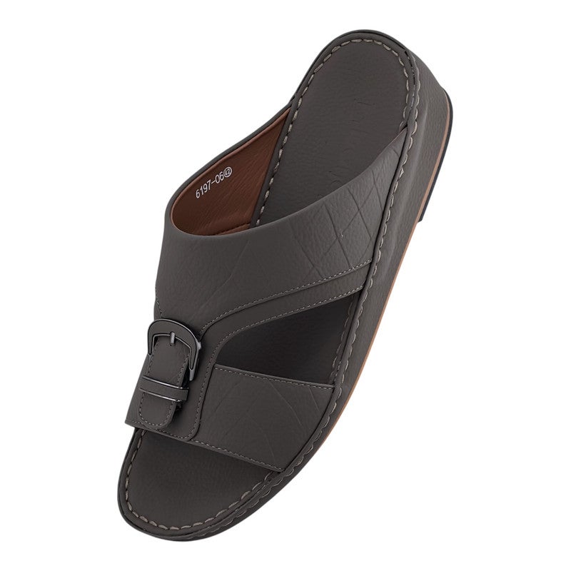 AET A E T Handmade Arabic Sandals For Men | Outdoor Mens Slippers | Genuine PU Leather With Buckle - Image 3