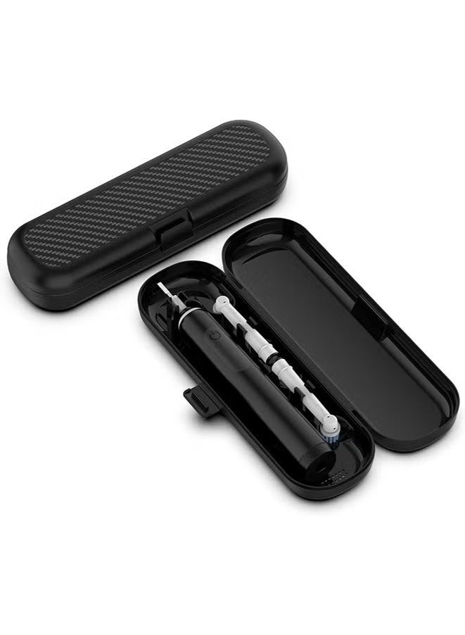 Portable Electric toothbrush Travel Container Case,Easily cleaned Travel Toothbrush Holder,Anti Bacterial Hard Plastic Toothbrush Store Box Bag for Oral-B PRO iO Series 8/9/10 for Aquasonic Black Seri