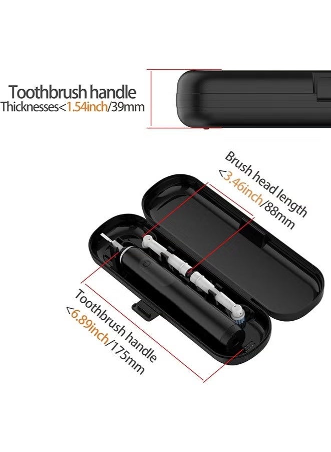 Portable Electric toothbrush Travel Container Case,Easily cleaned Travel Toothbrush Holder,Anti Bacterial Hard Plastic Toothbrush Store Box Bag for Oral-B PRO iO Series 8/9/10 for Aquasonic Black Series for Philips Sonicare 4100/6100/9000/9900/7500 - Image 5