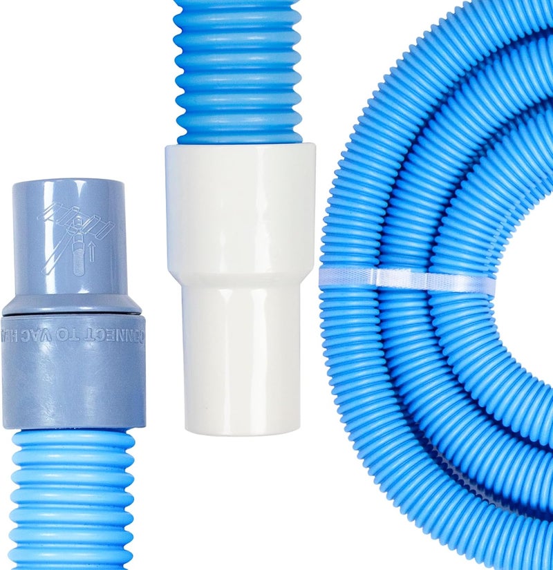 Swimline HYDROTOOLS Swimming Pool Vacuum Hose With Kink-Resistant Swivel Cuff 1.25'' X 24' For Inground Pools - Compatible With Vacuum Heads, Skimmers, Filter Pump Inlets, And Other Pool Accessories - Image 1