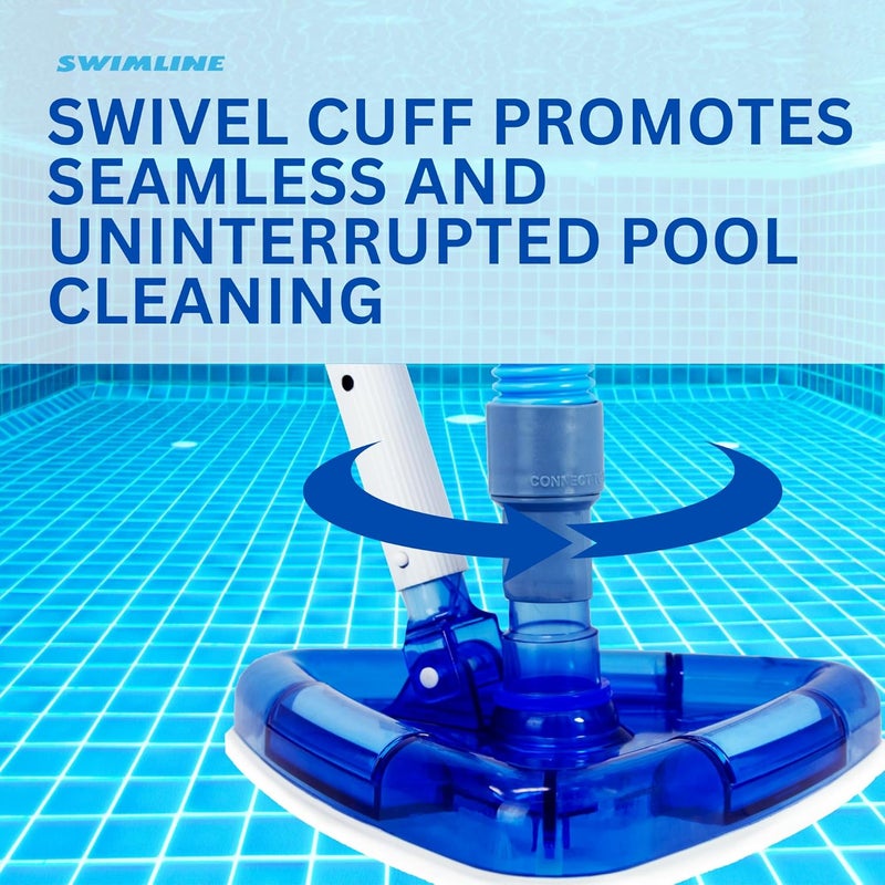 Swimline HYDROTOOLS Swimming Pool Vacuum Hose With Kink-Resistant Swivel Cuff 1.25'' X 24' For Inground Pools - Compatible With Vacuum Heads, Skimmers, Filter Pump Inlets, And Other Pool Accessories - Image 2