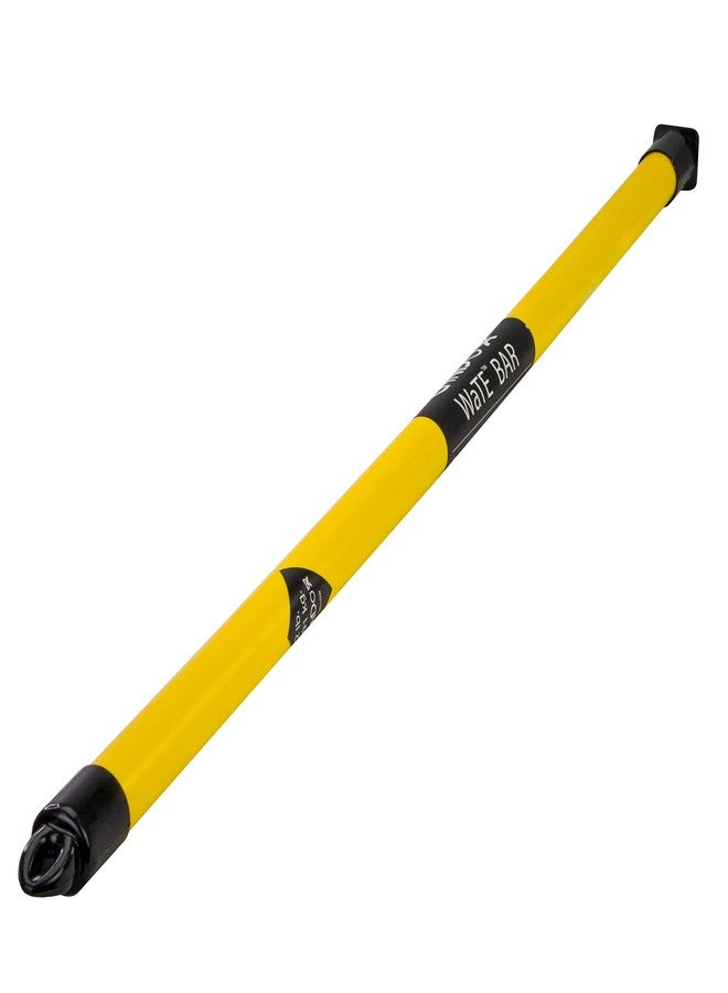 CanDo Slim WaTE Bar 2lb Yellow, Total Body Workout Weighted Exercise Bar for Strength Training, Toning, and Physical Therapy - Image 1