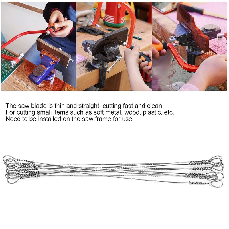 10 قطعة منشار سلكي 150 مم، شرائح منشار صغيرة لقطع الخشب وPVC والألومنيوم - Image 4