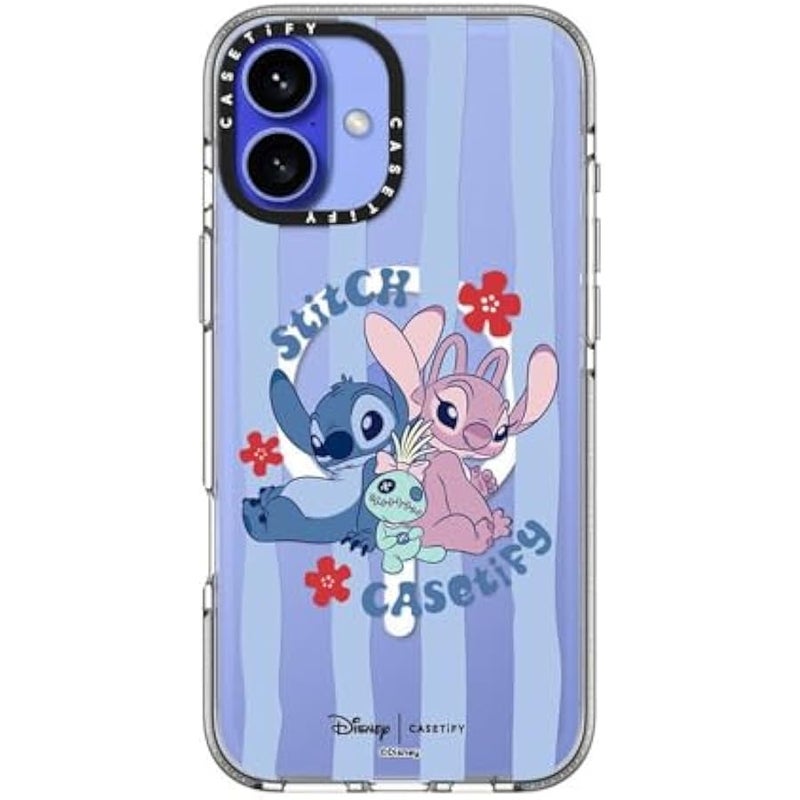 Casetify Clear iPhone 16 Plus Case 【Lilo & Stitch Colab/Not Yellowing / 6.6ft Drop Protection/Compatible with Magsafe】 - Stitch Family - Clear - Image 3