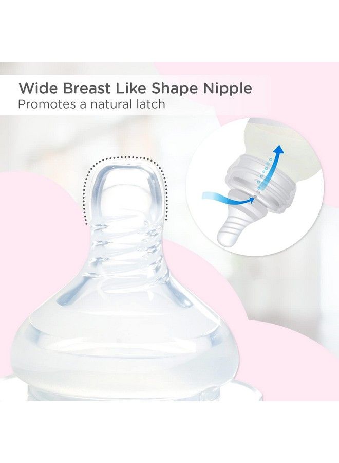 mee mee Premium Baby Feeding Bottle With Ultra Soft Flexible Nipple And Anti Colic Valve For Babies;Kids;Infants (0 2 Years240Mlpink) - Image 5