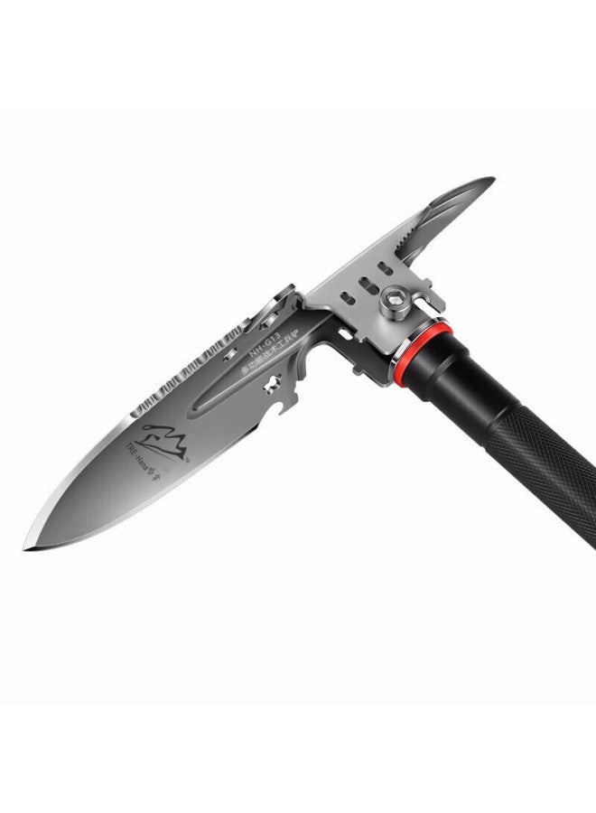 Hannah Hana Hn-g13 Deluxe Mini Folding Shovel Ice Walking Pickaxe Climbing Pole Multi-function Tactical Military Shovel - Image 2