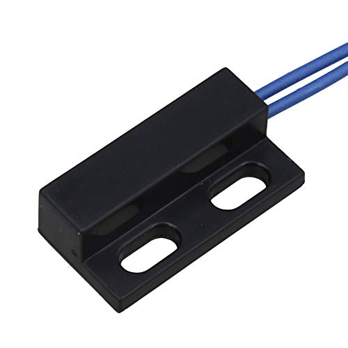 Bstinay AC110-220V Door Window Reed Switch Black Normally Open Magnetic Door Contacts Switch - Image 5