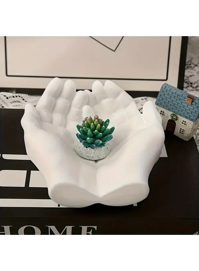 White Resin Hand Shaped Casting Mold For Crafts Home Decor Projects - Image 3