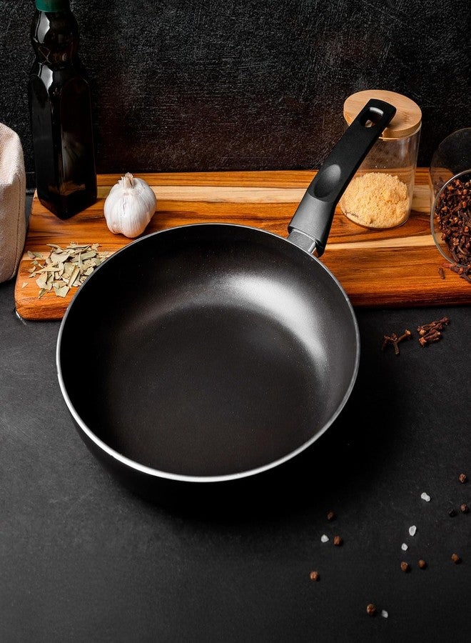 Vasconia 12" Non-Stick Skillet - Aluminum Pan with Heat-Resistant Handle Ideal for Gas & Electric Cooktops - Cooking Pans for Frying, Sauteing & Stir-Frying - Enjoy Effortless Cooking with Frying Pan - Image 5