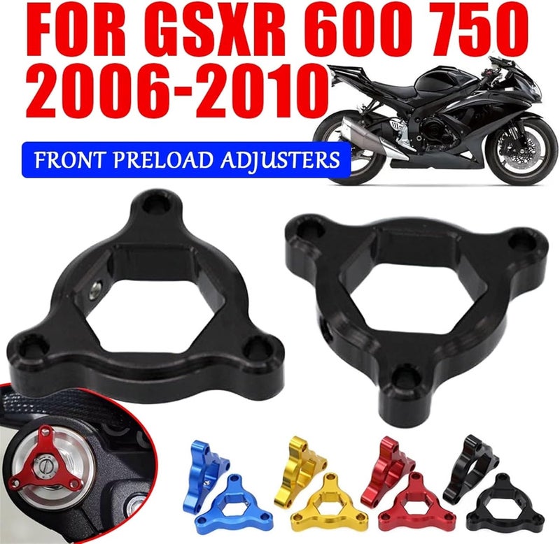 Wivplex Gold Motorcycle Fork Preload Adjusters for Suzuki GSXR - Image 2