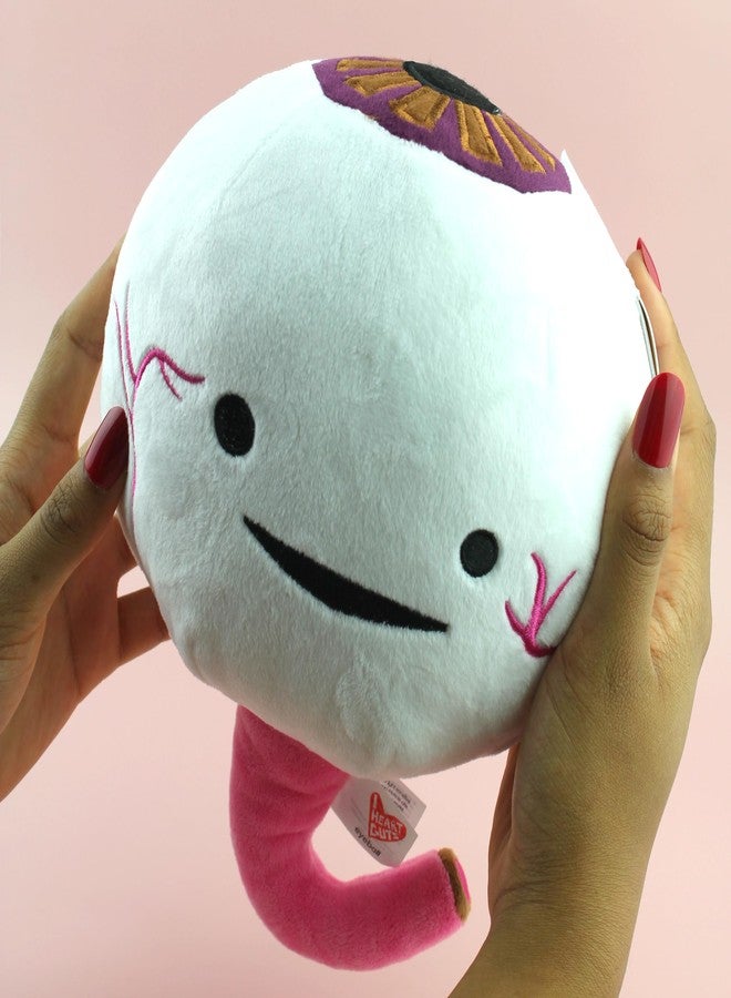 I Heart Guts Brown Eyeball Plush - Party Pupil in The House! - Eye Surgery, Optometry Student,Anatomy Plushie, Organ, Eyes, Stuffie, Pillow Toy - Image 2