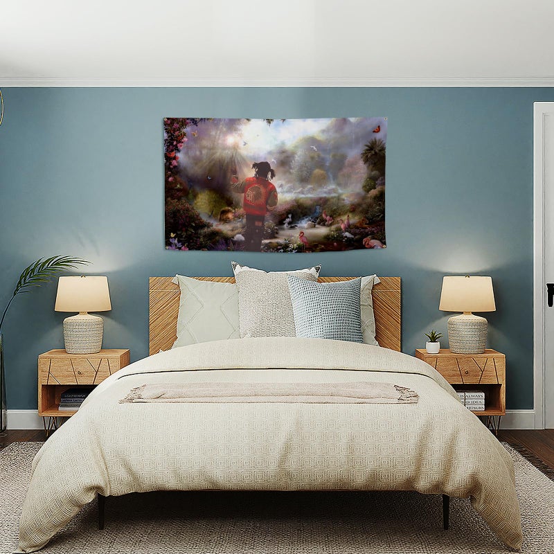 BYADKOA Rapper Flag Chief in The Garden of Eden Flag Aesthetic Decorative Durable 3x5 Feet Tapestry Suitable For Indoor And Outdoor Decorate for College Dorm Room ,Parties, travel, filming, events, festivals Decor Wall tapestry with 4 Brass Grommets - Image 5