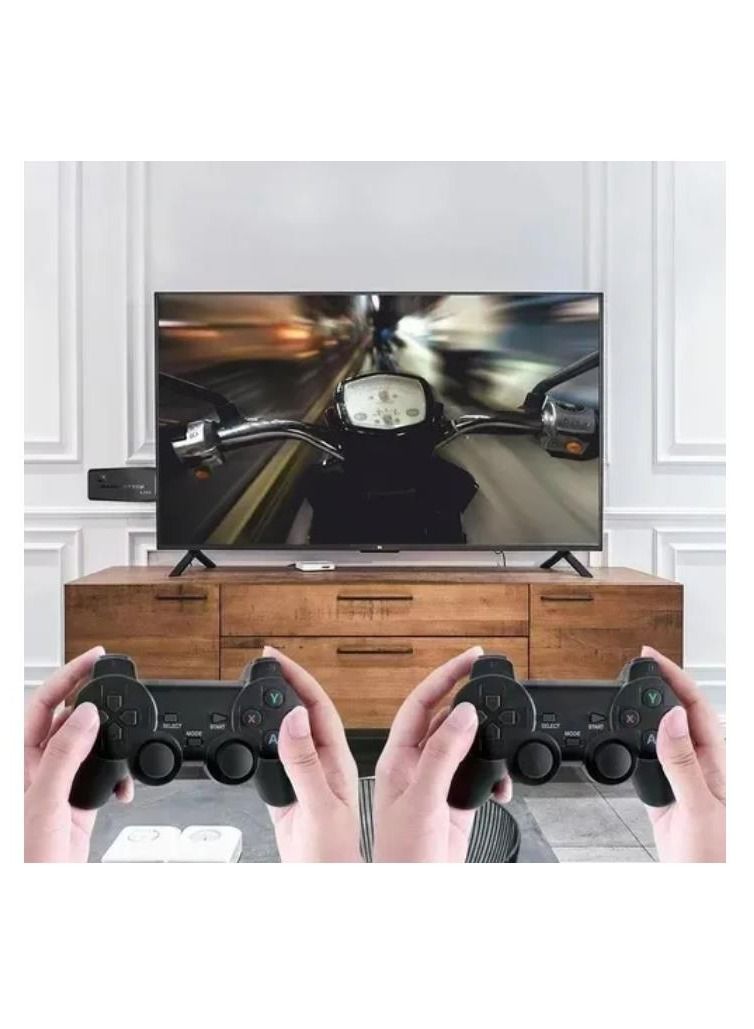 4K HD video game console, dual 2.4G wireless controllers, plug-and-play video game stick, built-in 10,000 games, retro handheld game console  - Image 2