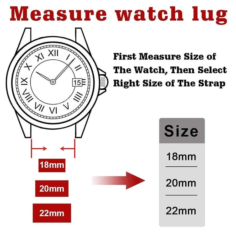 Ritche Silicone Watch Bands 18mm 20mm 22mm 24mm Quick Release Rubber Watch Bands for Men, Smoke Gray / Black / Black, 20mm, Classic - Image 5