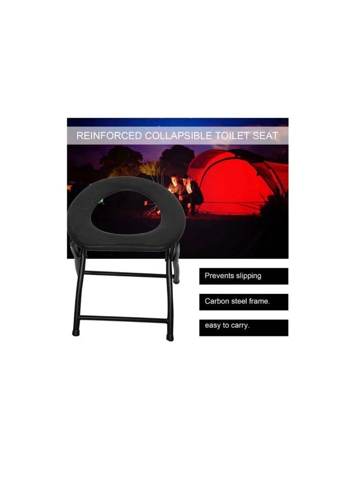 سمارت هوم كرسي المرحاض، مقعد المرحاض، رف المرحاض المحمول والقابل للطي، كرسي حمام مريح ومحمول لكبار السن والأشخاص ذوي الإعاقة - Image 2