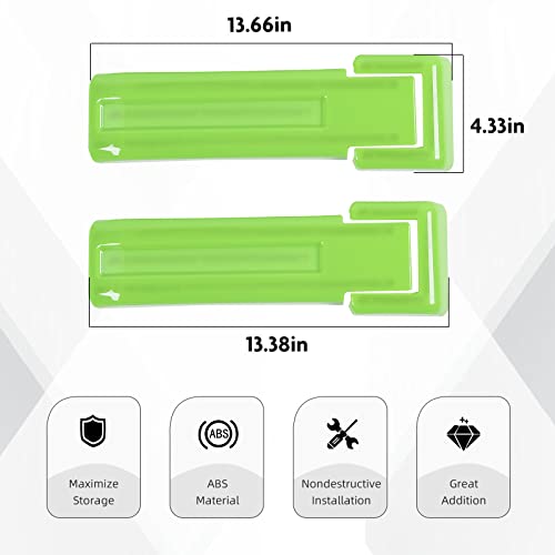 SQQP Tailgate Hinge Cover,Spare Tire Rear Door Bracket Trim Cover Trim 2Pcs for 2007-2018 Jeep Wrangler JK & Unlimited(Green) - Image 3