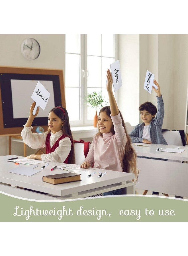 Sherr 24 Sets Dry Erase Paddles With Markers Phonemic Awareness Phonics Games Double Sided Handheld Whiteboard For Student Classroom Voting Reading Spelling Sound Games - Image 5