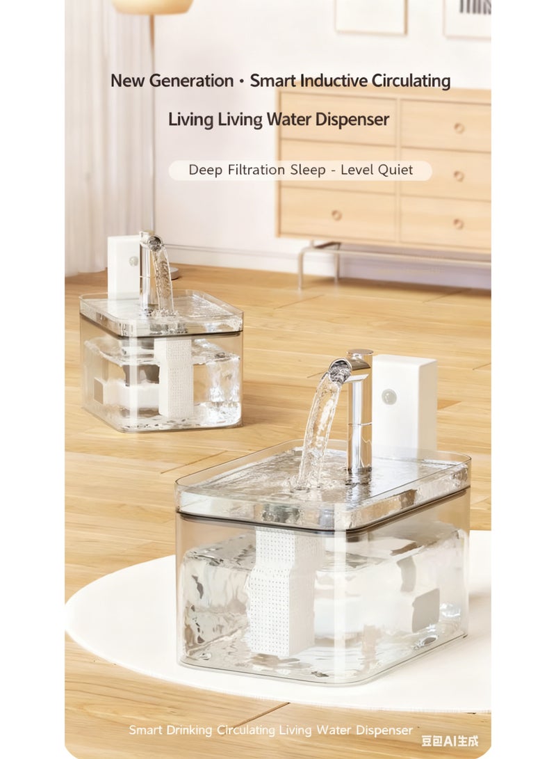 30-Day Battery Life Pet Water Fountain, 1.5L, Auto Shut-Off, Easy Clean - Image 2