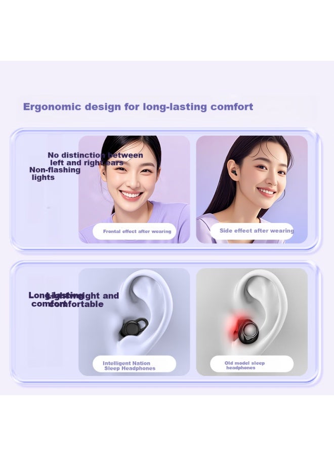 Witgoer Bluetooth Earphones, Small Invisible , Wireless Mini Noise-cancelling In-ear Hidden Earphones For Work, Microphones For Side Sleeping, Comfortable For Sleeping - Image 5