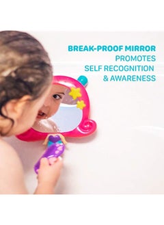 Nuby Nuby Mermaid Mirror Bath Toy Set, 3 Yrs+, 3pc, Multi-Colored, 5", Multicolor  - Image 3