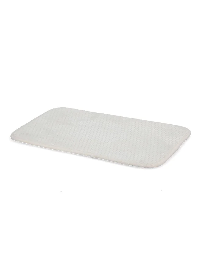 HARMAN Memory Foam Luxe Machine Washable Polyester Rectangular Bath Mat Grey 51 x 81 cm 354440