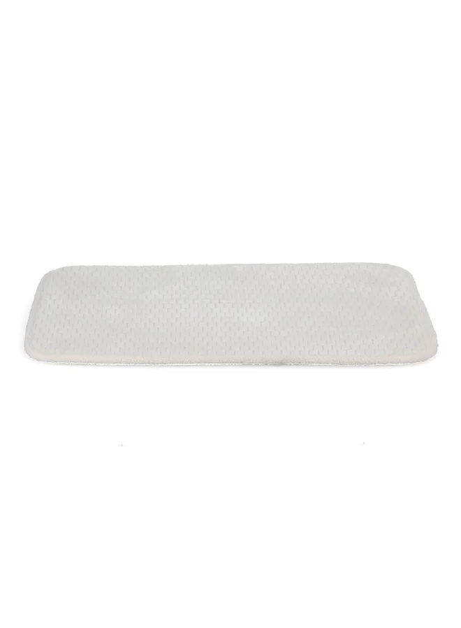 HARMAN Memory Foam Luxe Machine Washable Polyester Rectangular Bath Mat Grey 51 x 81 cm 354440