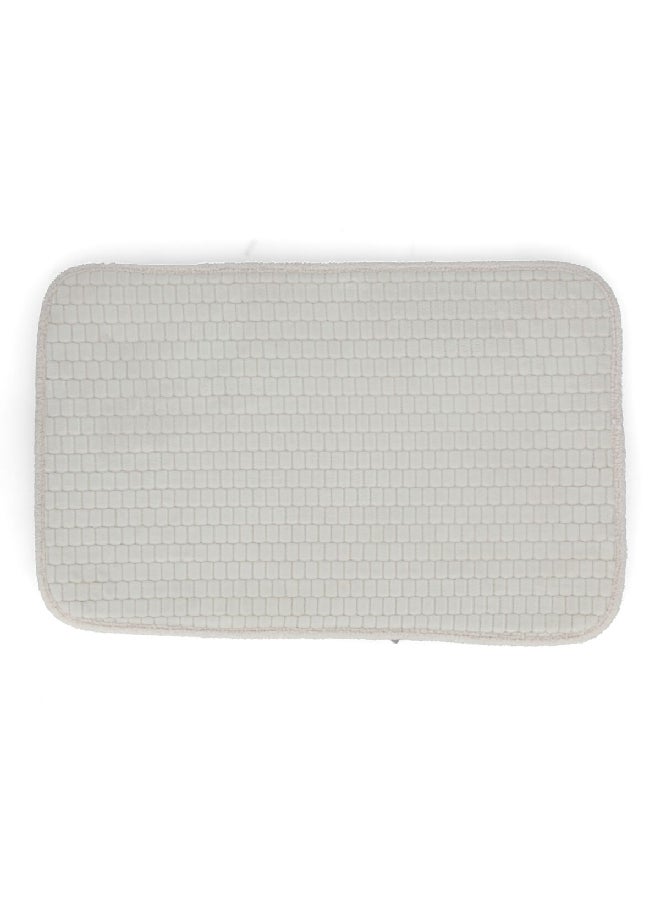 HARMAN Memory Foam Luxe Machine Washable Polyester Rectangular Bath Mat Grey 51 x 81 cm 354440 - Image 4