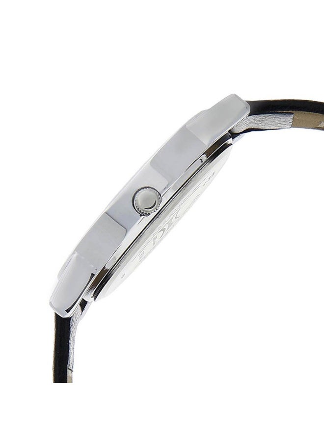 Sonata 7987SL01 Men’s Watch – White & Grey Analog Dial, Black Leather Strap, Quartz Movement, 30 m Water Resistance - Image 3