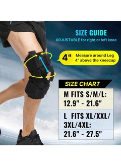 Bukela Hinged Knee Brace for Meniscus Tear Adjustable Support for Knee Pain and ACL MCL Injury or Surgery Recovery  - Image 5