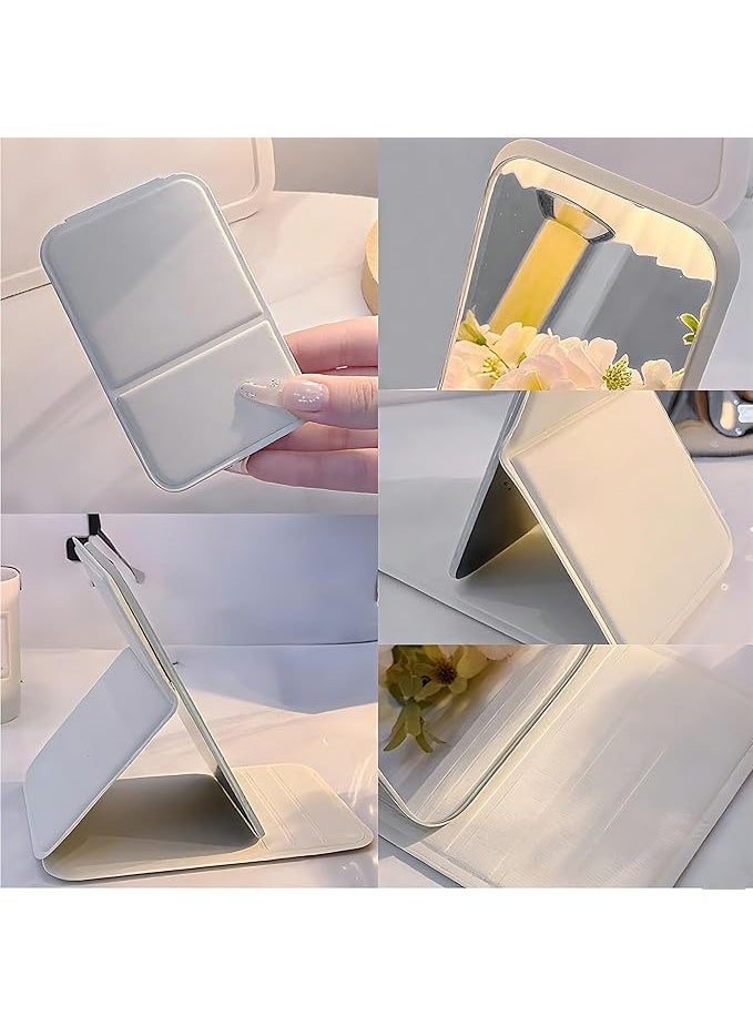 يوكانبي مرآة جيب محمولة قابلة للطي، مرآة مكياج مدمجة لتعديل الإطلالة بسرعة أثناء التنقل - Image 3