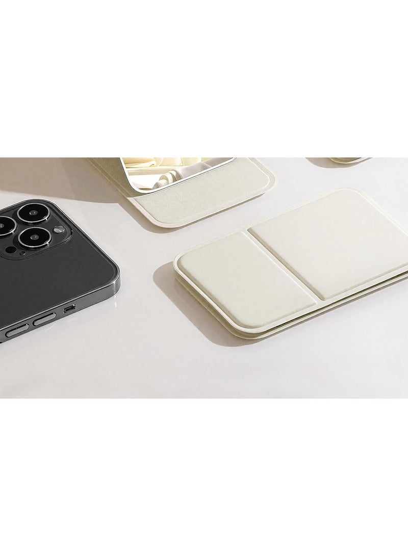 يوكانبي مرآة جيب محمولة قابلة للطي، مرآة مكياج مدمجة لتعديل الإطلالة بسرعة أثناء التنقل - Image 5