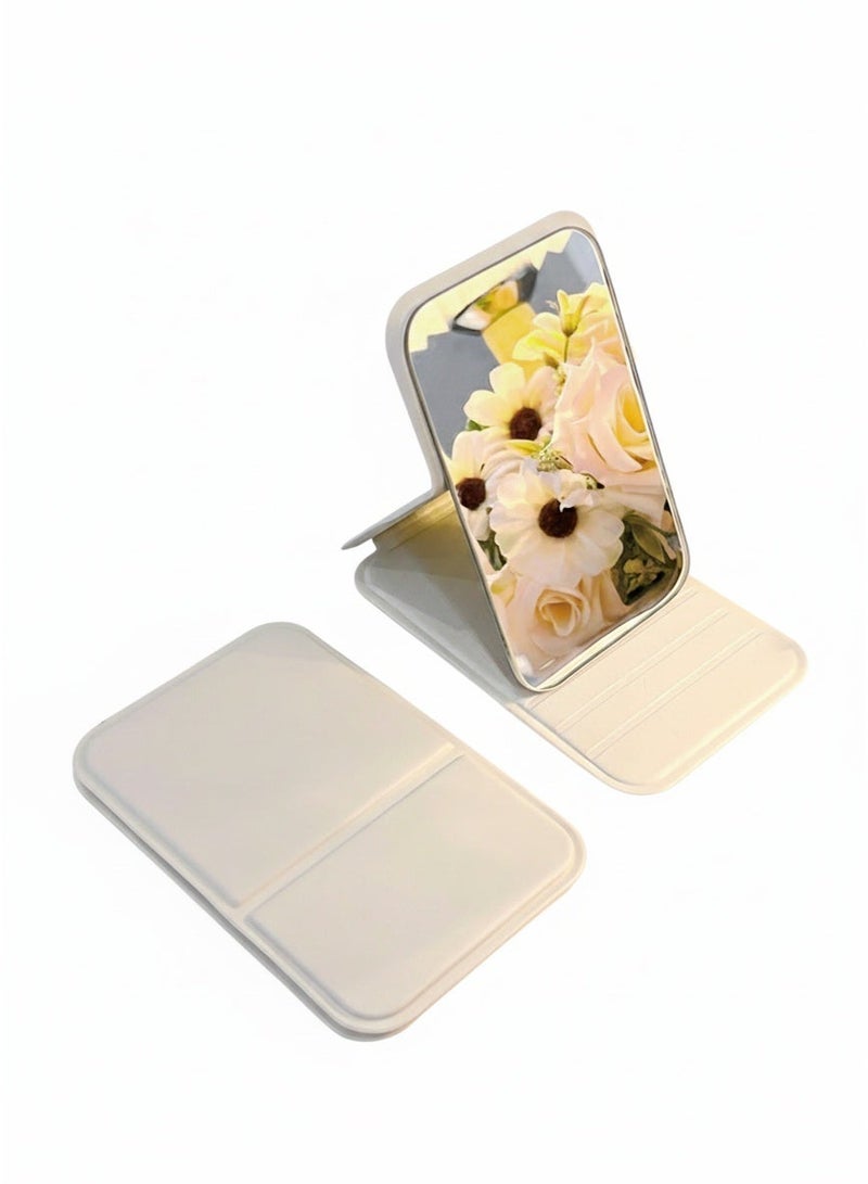 يوكانبي مرآة جيب محمولة قابلة للطي، مرآة مكياج مدمجة لتعديل الإطلالة بسرعة أثناء التنقل - Image 4