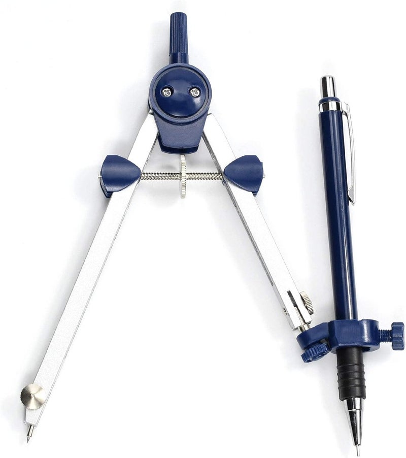 KASTWAVE Math Geometry Circle Kit, 9 Pieces Drawing Metal Compass, Geometry Precision Tool For Student, Circle Drawing Tool And Architecture, Drafting Kits For Engineer With Shatterproof Storage Box - Image 4