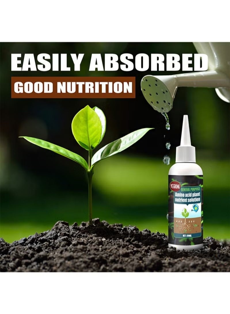 YEGBONG Amino Acid Plant Nutrient Solution Trace Elements Organic Foliar Concentrated Fertilizer to Promote Rooting Green Leaf Nutrition Liquid Gardening Care Accessories（30ml） - Image 2