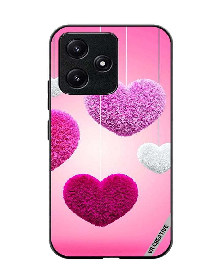 VR CREATIVE Protective Case Cover For Xiaomi Poco M6 Pro 5G Colored Hearts Design Multicolour - Image 1