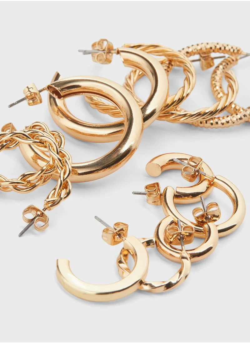 اتش اند ام 9 Pair Hoop Earrings