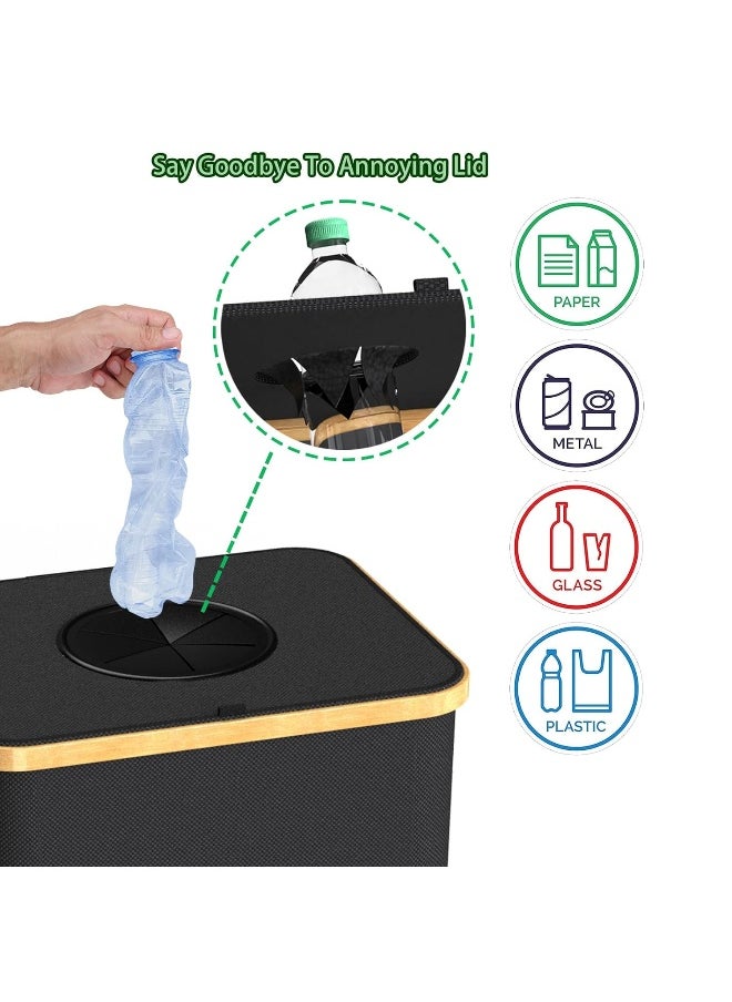 Generic Pakusane  Indoor Recycle Bin, Large 26 Gallon 101L Recycling Bin With Reusable Inner Bag  - Image 4