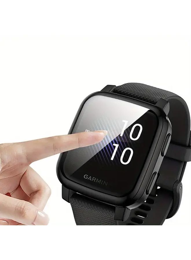 Silvery TPU Protection Case For Garmin Venu SQ SQ2 Smart Watch Full Cover - Image 4