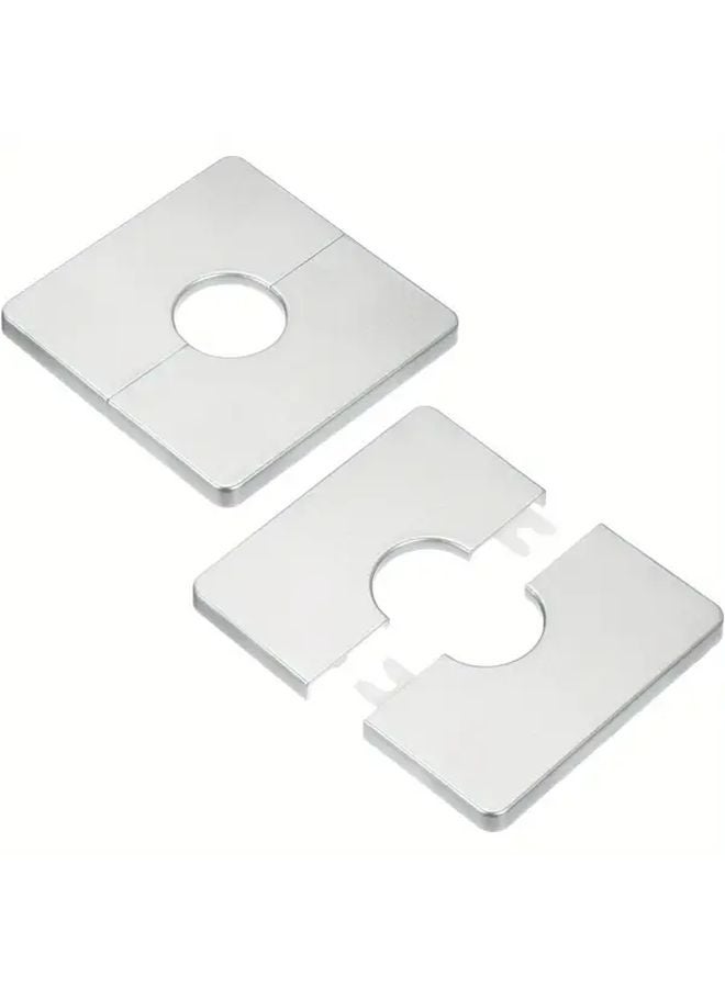 2pcs Black ABS Wall Split Flange Cover Plate For 1 Inch 25mm OD Pipe Faucet - Image 2