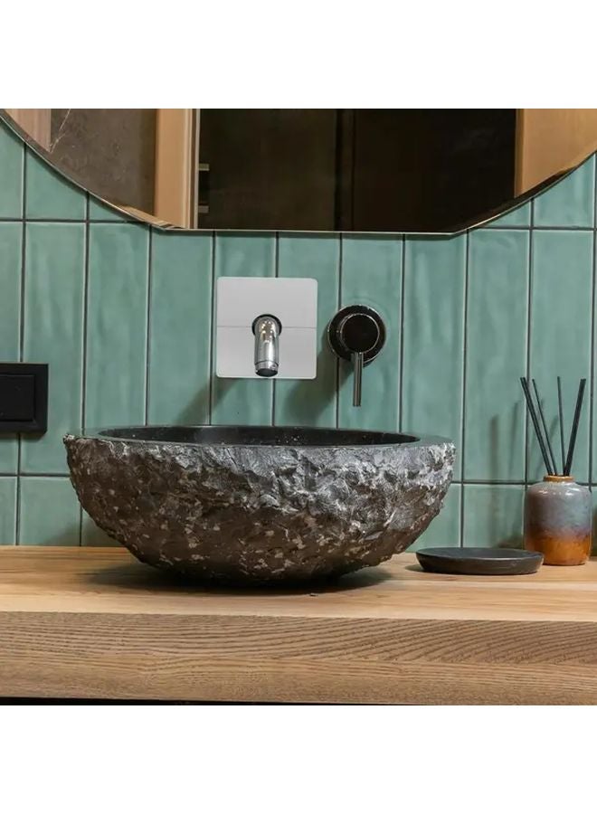 2pcs Black ABS Wall Split Flange Cover Plate For 1 Inch 25mm OD Pipe Faucet - Image 3