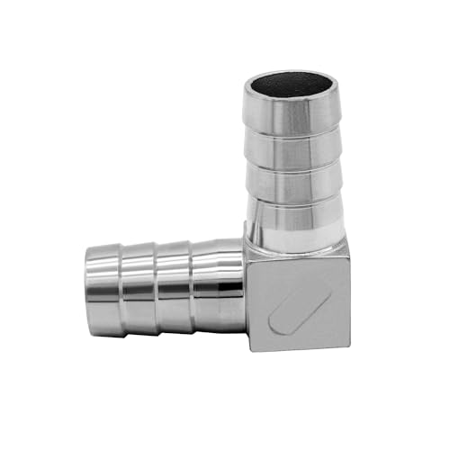 Beduan 1PCS 114 ID Hose Barb Elbow 90 Degree Stainless Steel L Right Angle Barbed Fitting - Image 3
