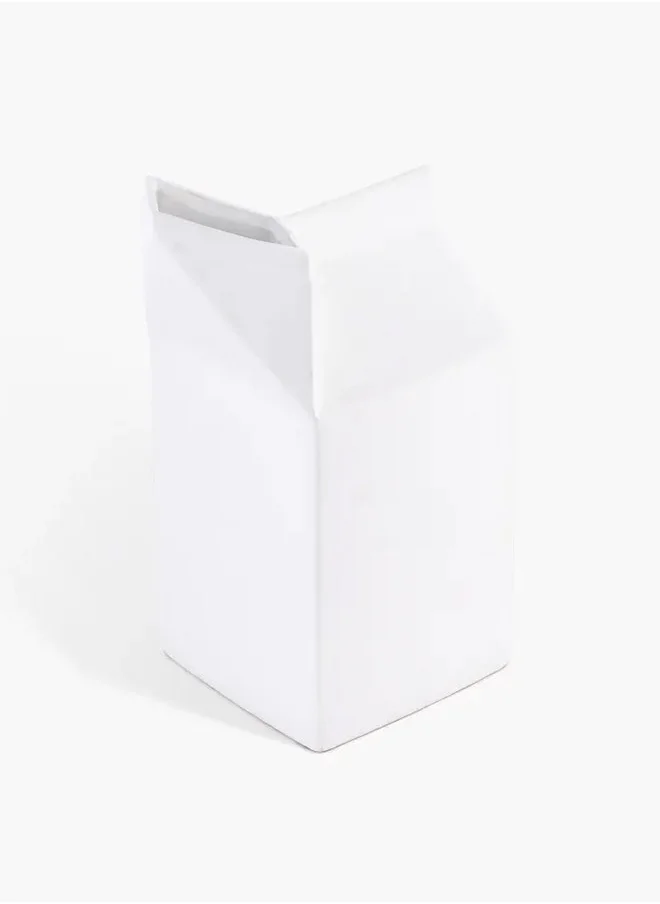 2XL Home Vase Porcelain WHITE 18.5x14x30cm