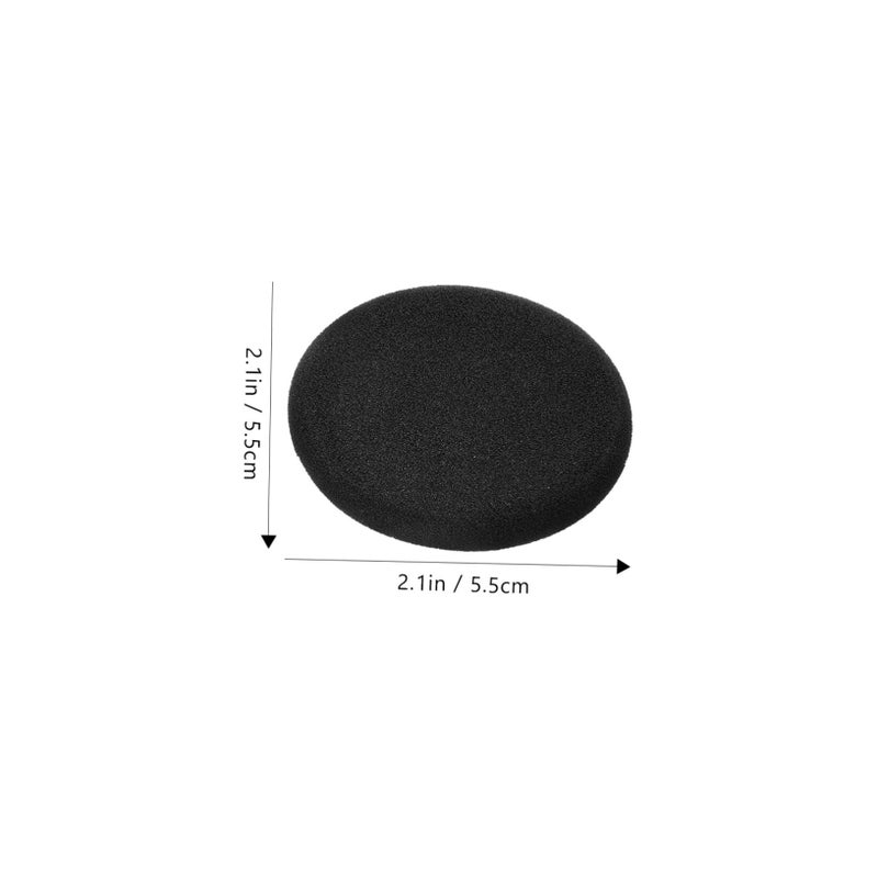 Replacement Ear Pads Headphone Sponge Covers for Noise Reduction Comfortable Fit Black - Image 3
