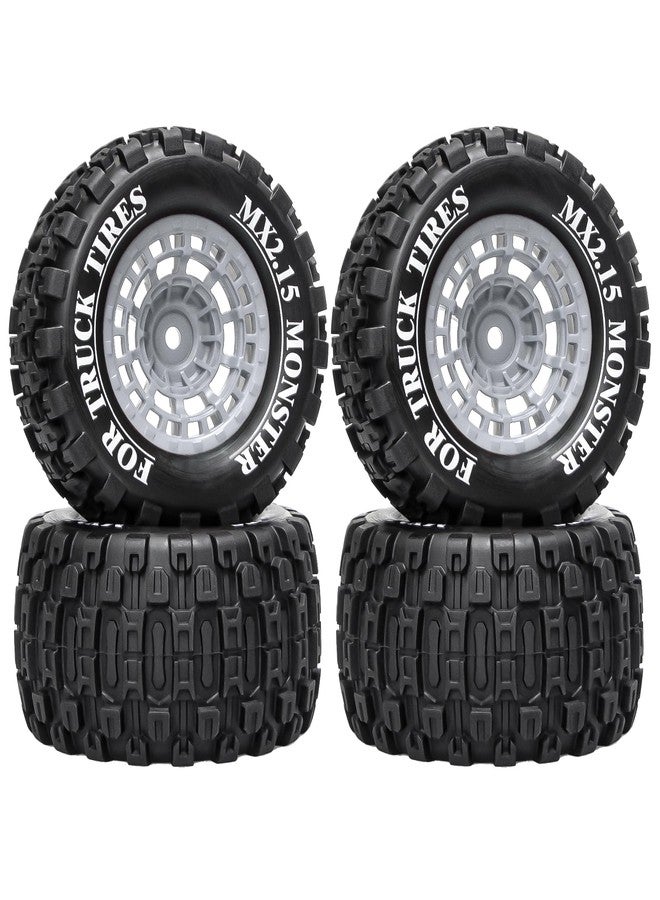 LRFHL 12mm Hex RC Wheel Tires for 1/16 Traxxas Mini Maxx 107154-1 Mini XRT VXL 108076-1 E-Revo Mini XRT MJX 16207 16210 16209 16208 HSP 94186 LOSI 1/18 Mini LMT RC Truck Tires Wheel Upgrade (4PCS) - Image 1