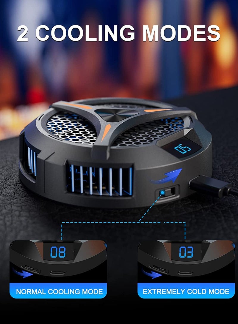 مبرد مروحة ستيم ديك، مبرد حراري شبه موصل مع مروحة 7 شفرات / شاشة LED لدرجة الحرارة / اعدادات مروحة بسرعتين / دورة 7 الوان، مبرد مغناطيسي لسطح البخار واللابتوب والايباد - Image 5